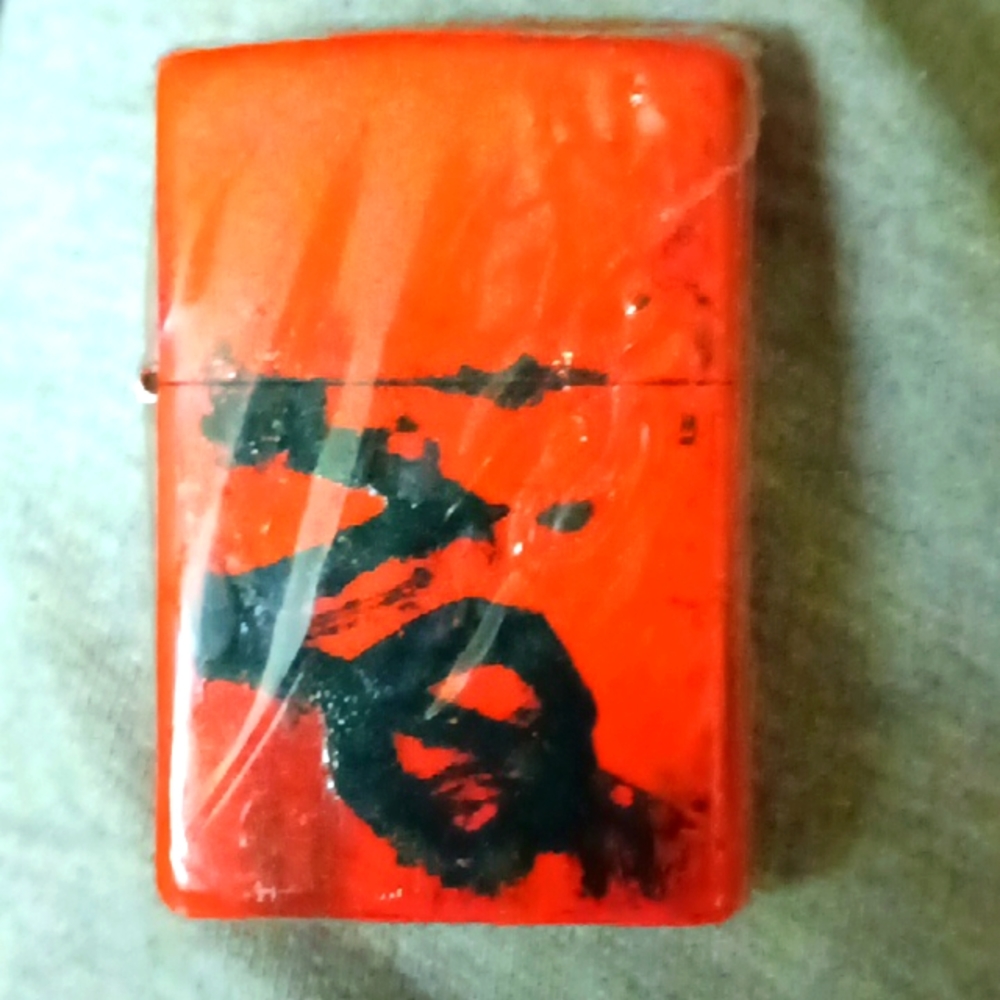Custom autographed Zippo lighter